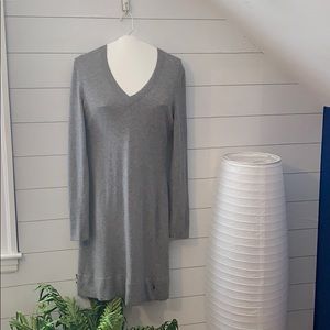 Banana Republic Italian Yarn grey sweater dress.